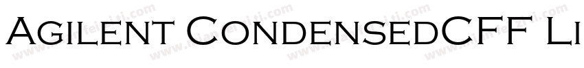 Agilent CondensedCFF Lig字体转换